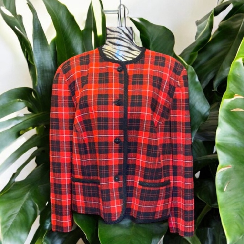Pendleton Plaid Button-Up Wool Coat - image 2